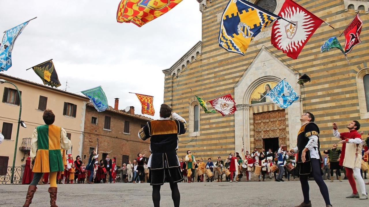 Апартаменти Il Palco Montepulciano, Vista Incredibile, 150Mt Da Piazza Grande Екстер'єр фото